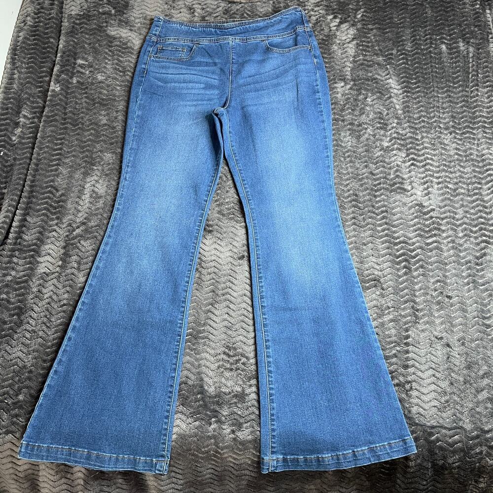 Sofia Vergara Jeans Women 14 Flare High Dark Wash Denim Melisa Pull On